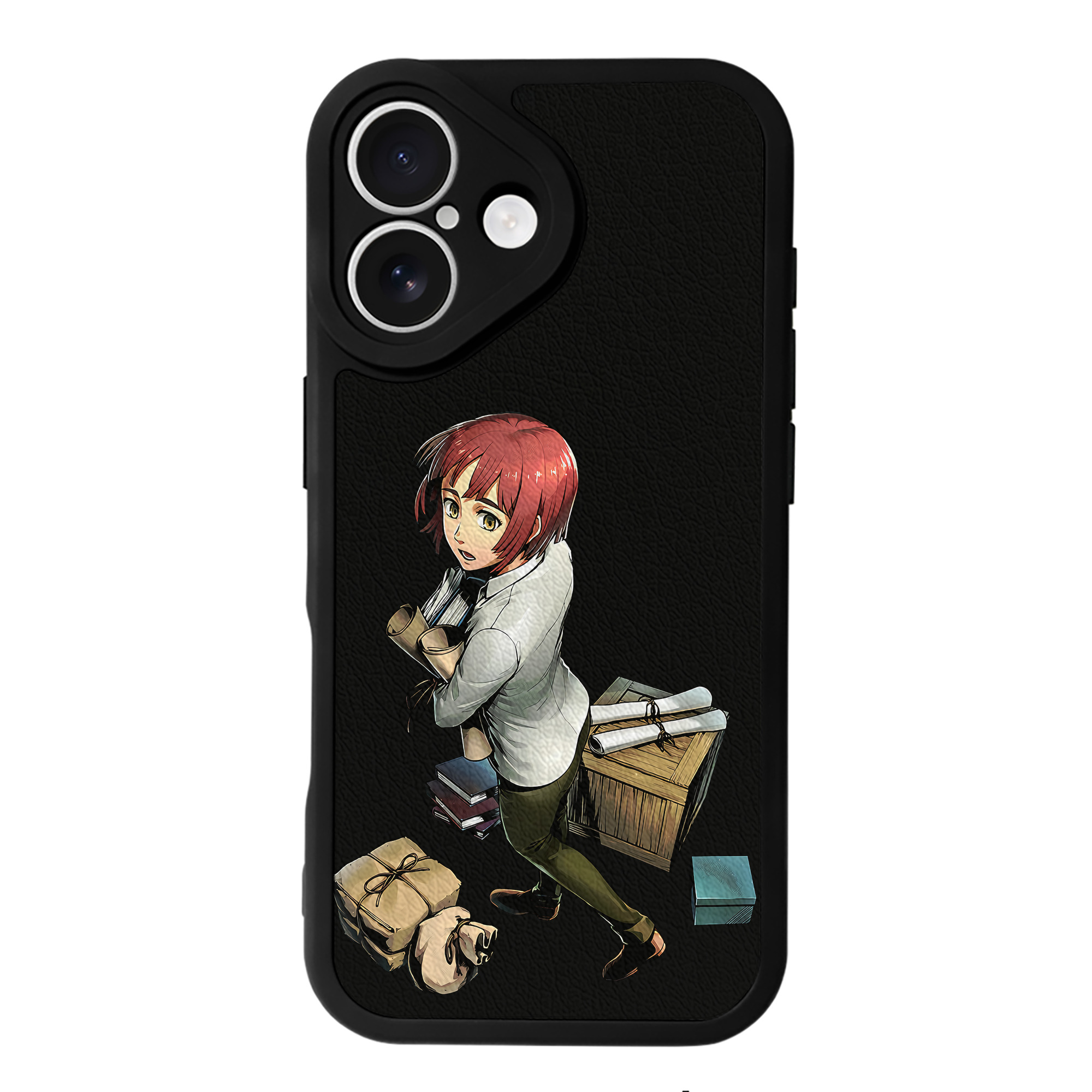 （画像用） 進撃の巨人 Attack on Titan 【iPhone 16シリーズ対応】シリコンスマホケース（レザー調） 材質：シリコン